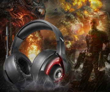 ИГРОВЫЕ НАУШНИКИ С МИКРОФОНОМ ДЛЯ ГЕЙМЕРОВ