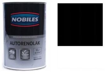 NOBILES Autorenolak Farba Do Metalu Czarny Matowy 1L