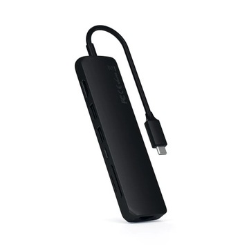 АДАПТЕР SATECHI SLIM MULTIPORT HUB USB-C 2X USB-A 4K HDMI ETHERNET MICRO/SD
