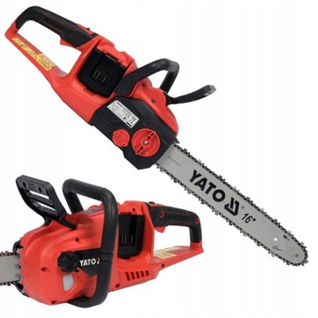 YATO БЕНЗОПИЛА YATO 16 ДЮЙМОВ АККУМУЛЯТОР 36 В БЕЗ АККУМУЛЯТОРА БЕСЩЕТОЧНЫЙ 2x18 В