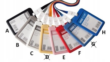 ETUI PIONOWY HOLDER NA IDENTYFIKATOR PRZEPUSTKĘ OSŁONA KART UHOO 6633 236