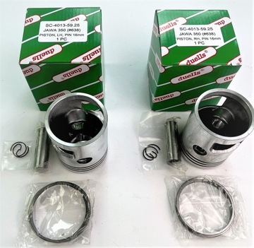Поршни CZ 350 472 Jawa 634 360 R5 59.25 комплект Duells