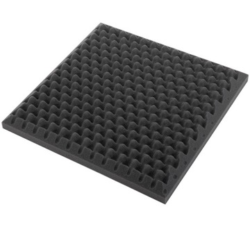 Комплект акустических панелей 8 шт. САМОКЛЕЯЩИЕСЯ серые плоские и набор вафель.