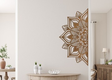 Drewniana Mandala na Ścianę, Mandala Duży Obraz