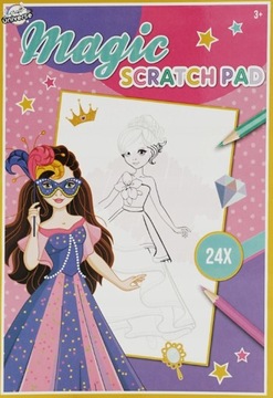 KOLOROWANKI DLA DZIEWCZYNEK CHŁOPCÓW 1 SZT. MAGIC SCRATCH PAD