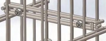 Крепление габионов Л-250 (оцинковка, винт+гайка)