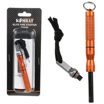 KOMBAT UK Elite FIRE STARTER KRZESIWO EDC ORANGE