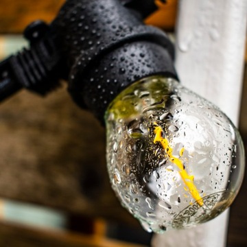 Садовый шнур 10м + 20 круглых лампочек 1,3Вт