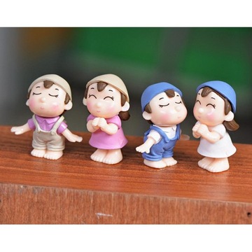 Миниатюрное украшение кукольного домика Бонсай DIY Craft синий