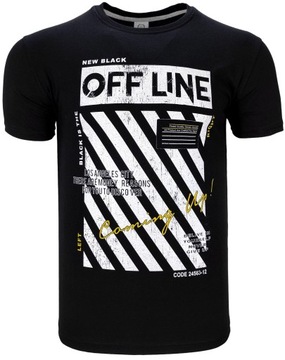 Koszulka męska t-shirt OFF LINE T1358 r. 3XL