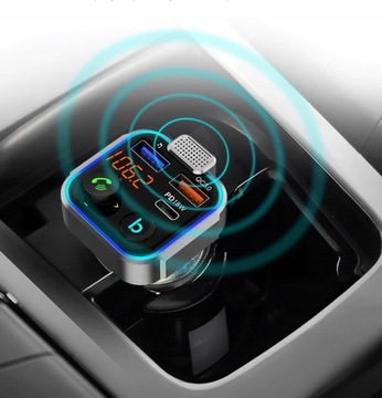 FM-ПЕРЕДАТЧИК BLUETOOTH QC USB PD БЫСТРОЕ ЗАРЯДНОЕ УСТРОЙСТВО