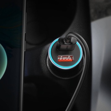 АВТОМОБИЛЬНОЕ ЗАРЯДНОЕ УСТРОЙСТВО BASEUS BASEUS GOLDEN CONTACTOR MAX, 2X USB, 60 Вт (СЕРЫЙ