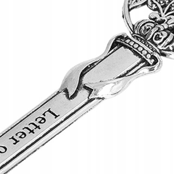 METALOWY NÓŻ OTWIERACZ DO LISTÓW ELEGANCKI CHROMOWANY 12.8CM
