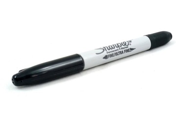 Twin Tip Sharpie marker czarny pisak dwustronny