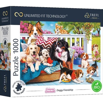 Puzzle 1000 el TREFL PIESKI Doggy Friendship