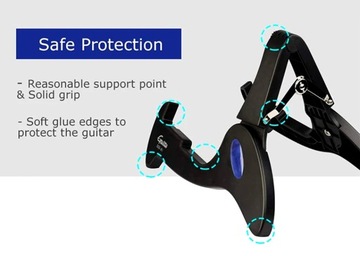 Guitto GGS-01 складная УНИВЕРСАЛЬНАЯ дорожная подставка для гитары
