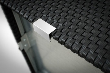 Садовый горшок из ротанга, вазоны 108х39х43, сталь