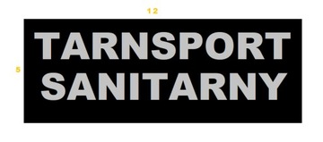 Naszywka Emblemat TRANSPORT SANITARNY 5x12 cm