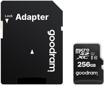 Karta pamięci microSD Goodram M1AA 256GB UHS I + Adapter