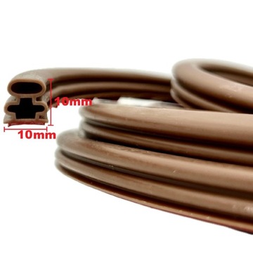 ОРИГИНАЛЬНАЯ САМОКЛЕЯЩАЯСЯ ПРОКЛАДКА ДЛЯ КИТАЙСКИХ ДВЕРЕЙ 10Х10 ММ КОРИЧНЕВАЯ