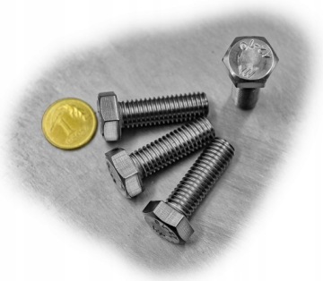 Винт с шестигранной головкой M8x25 из нержавеющей стали A2 933 (10)