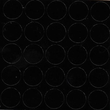 ZAŚLEPKA MEBLOWA SAMOPRZ Fi14 CZARNY POŁYSK 25 szt