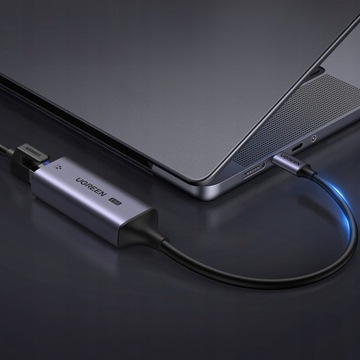АДАПТЕР ВНЕШНЕЙ СЕТЕВОЙ КАРТЫ UGREEN USB-C К RJ45 LAN ETHERNET 2,5 ГБ/С