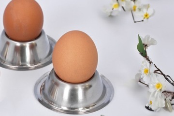 Kieliszek do jajek podstawka na jajko stalowy 4szt