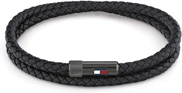 Tommy Hilfiger Bransoletka, Czarny naszyjnik wisiorek prezent