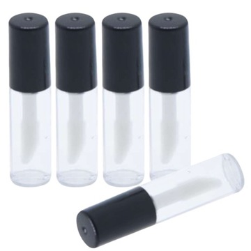 Clear Gloss, 50 мини-многоразовых бутылочек для бальзама для губ