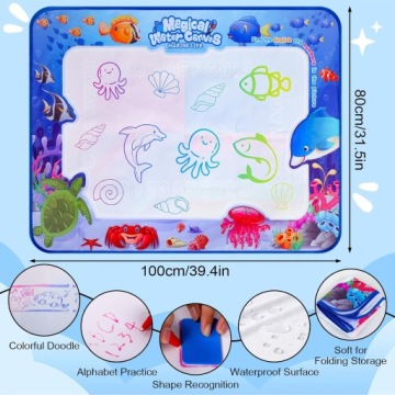 Килимок водний для малювання Aquadoodle для дітей від 1 року Біла 100x80 см
