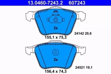 ПЕРЕДНИЕ ДИСКИ+КОЛОДКИ ATE VOLVO XC70 II 316MM
