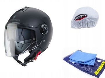 Kask CABERG RIVIERA V4X JET Czarny MAT + GRATISY