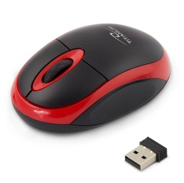 БЕСПРОВОДНАЯ МЫШЬ 2,4 ГГц 3D ОПТ. USB-Стервятник ЧЕРНЫЙ/КРАСНЫЙ