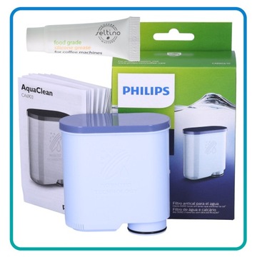 Фильтр Saeco Philips для кофемашины AQUACLEAN CA6903 + консервирующая смазка