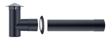 Настенный вентиляционный дымоход, вытяжная вентиляция