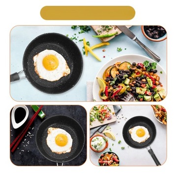 OKRĄGŁA PATELNIA DO SMAŻENIA Z POWŁOKĄ NIEPRZYWIERAJĄCĄ MINI KAMIEŃ MEDYCZNY Z POWŁOKĄ NIEPRZYWIERAJĄCĄ