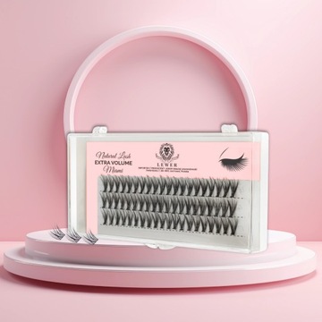 РЕСНИЦЫ TUMBLES Lewer Miami ЭКСТРА ОБЪЕМ ТОЛЩИНА 14 мм НАТУРАЛЬНЫЙ ШЕЛК