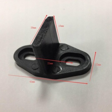 Прорезная направляющая для амбарных ворот черная