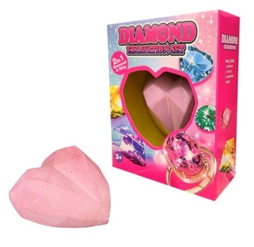 ИСКОПАЕМЫЙ АЛМАЗ + КОЛЬЦО РАСКОПЕННЫЙ КАМЕННЫЙ КРИСТАЛЛ