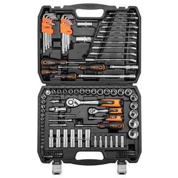 НЕО Набор ключей 150 шт. 1/2', 1/4' 10-210