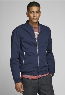 JACK&JONES KURTKA GRANATOWA BOMBER WIOSENNA S 36