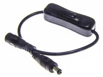Włącznik kołyskowy DC 5,5mm 12V 24V Taśma LED SMD