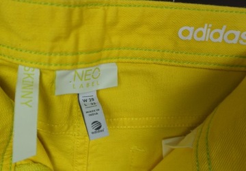 Spodnie Adidas Neo Label żółte W29L32