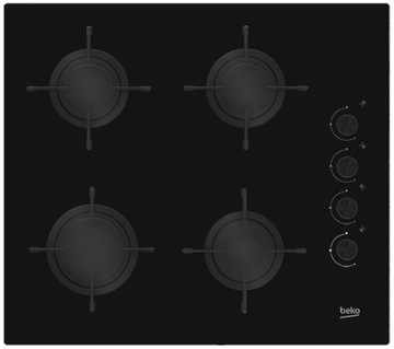Płyta gazowa Beko HILG64120S Szkło 4 palniki gazowe 59cm