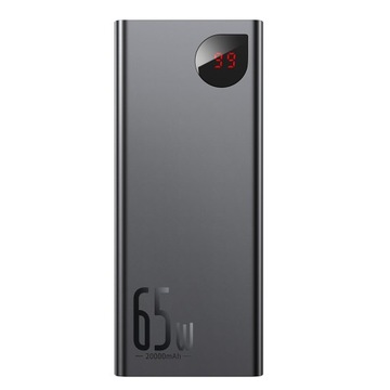 Baseus PowerBank Adaman Metal 20000 мАч PD QC 3.0 65 Вт 2xUSB+USB-C+micro USB
