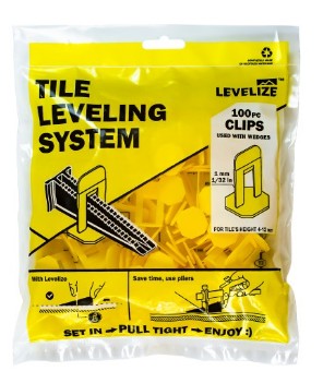 LEVELIZE System poziomowania KLIPS 1mm 100szt