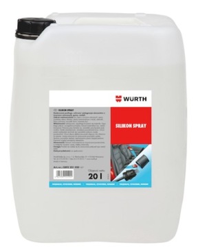 WURTH Silikon spray Refillo bańka 20 litrów