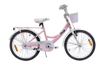 ДЕТСКИЙ ВЕЛОСИПЕД 20 дюймов ДЛЯ ДЕВОЧКИ КОРЗИНА + СВОБОДНАЯ ПОДСТАВКА