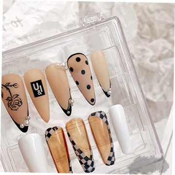 Коробка-держатель для ногтей на 24 шт., органайзер для накладных ногтей